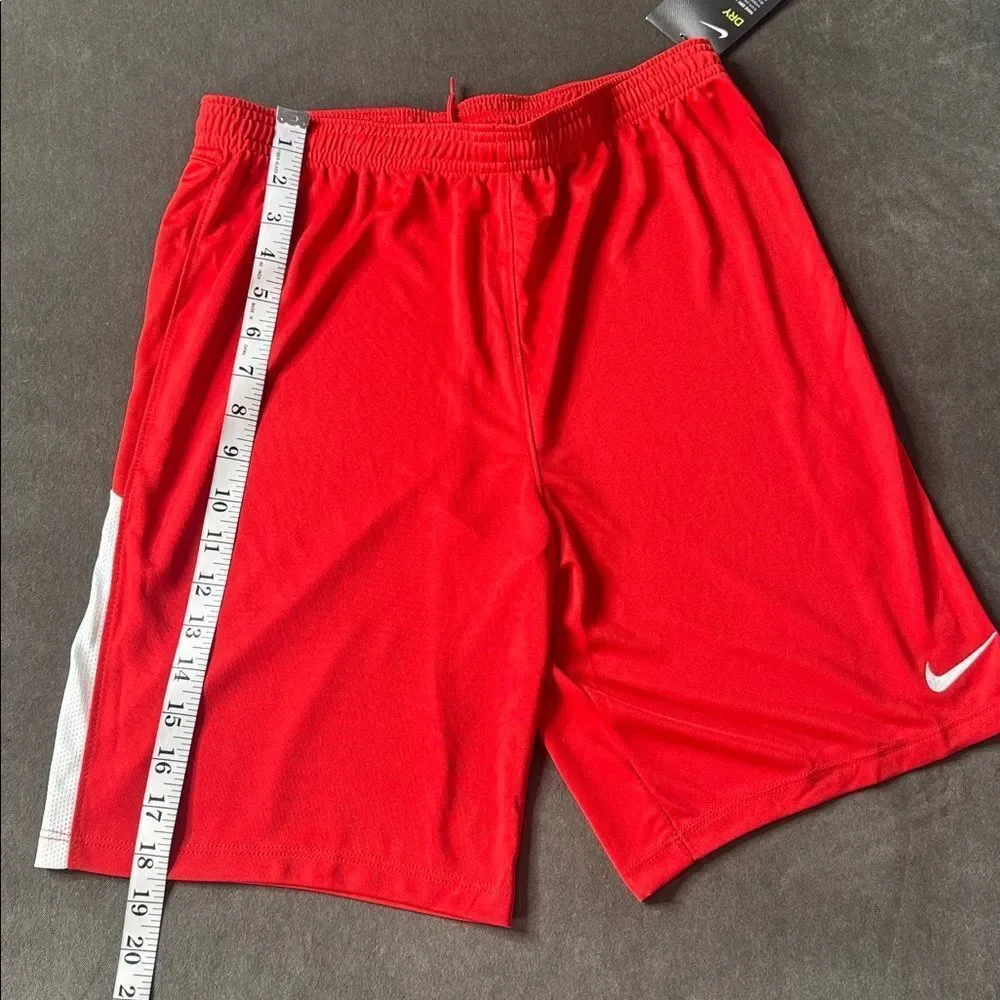 Nike Youth Unisex Red Sport Shorts Dri-Fit Size XL